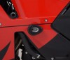 Aero padací chrániče, Honda CBR600RR ('13-), (nutná úprava kapotáže), bílé